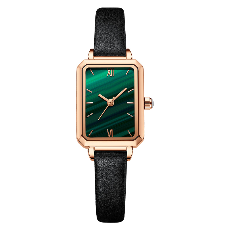 Kotine Small square watch simple ladies quartz watch waterproof square watch small green watch female